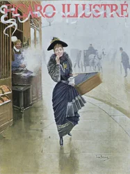 Jeune modiste parisienne, illustration de couverture de 